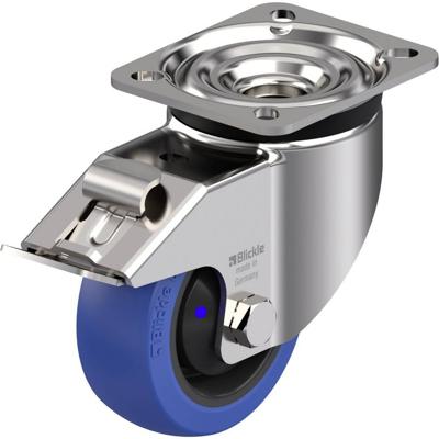 Blickle LKX-POBS 100XKA-1-FI RVS zwenkwiel met hoog draagvermogen Wieldiameter: 100 mm Draagvermogen (max.): 200 kg 1 stuk(s)