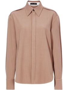 Proenza Schouler chemise Maya en laine vierge mélangée - Tons neutres