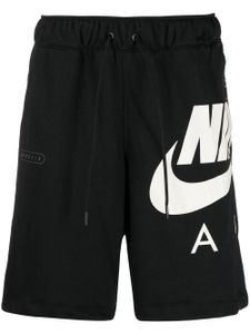 Nike short à logo imprimé - Noir