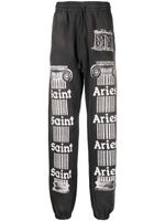 SAINT MXXXXXX pantalon de jogging à slogan imprimé - Gris