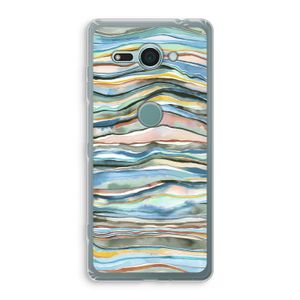 Watercolor Agate: Sony Xperia XZ2 Compact Transparant Hoesje