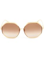 Linda Farrow lunettes de soleil Camila Hexagon - Or