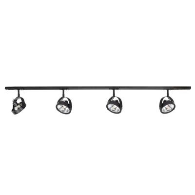 Highlight 1-fase railset 150cmMalta zwart met 4 spots - S7004.01