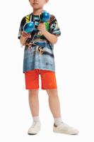 T-shirt met Skate-fotoprint - BLACK - 13/14