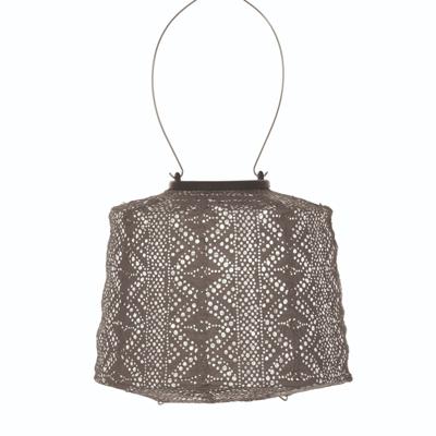 Lampshade 20 Lace Taupe Solar lampion - Lumiz