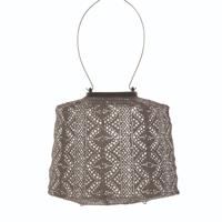 Lampshade 20 Lace Taupe Solar lampion - Lumiz