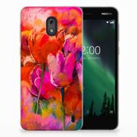 Smartphone hoesje Nokia 2 Tulips