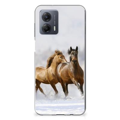 Motorola Moto G53 | TPU Hoesje | Paarden
