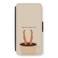 Aggressively drinks coffee: iPhone 11 Flip Hoesje