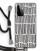 Moroccan stripes: Samsung Galaxy A72 5G Transparant Hoesje met koord