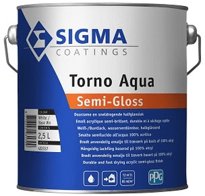 sigma torno aqua semi-gloss wit 2.5 ltr