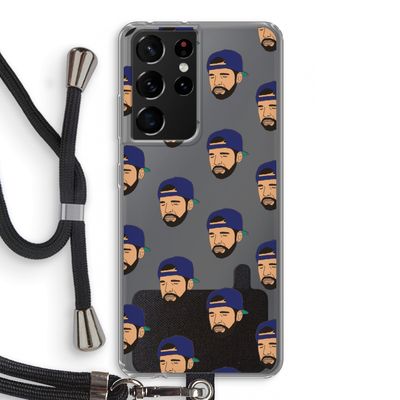 Drake Away: Samsung Galaxy S21 Ultra Transparant Hoesje met koord