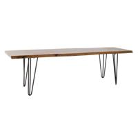 Bank DKD Home Decor 160 x 46 x 46 cm Natuurlijk Zwart Lichtbruin Alpino