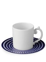 L'Objet tasse à expresso et soucoupe Perlée - Bleu