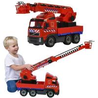 Basic Volvo brandweerauto met uitschuifbare ladder 58.5 cm Basic Volvo brandweerauto met uitschuifbare ladder 58.5 cm