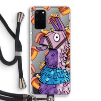 Loot Burger: Samsung Galaxy S20 Plus Transparant Hoesje met koord
