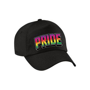 Bellatio Decorations Gay Pride pet voor volwassenen - zwart - pride - regenboog - LHBTI   -