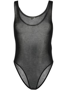 Saint Laurent body sans manches en maille - Noir