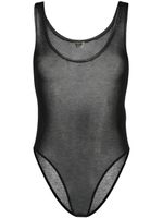 Saint Laurent body sans manches en maille - Noir - thumbnail