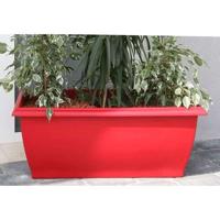 RIVIERA Jardiniere Evolution - 80 x 40 x H 32 cm - 64 L - Rood