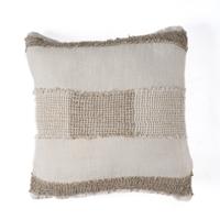 Kussenhoes The Linen Threads - wit naturel - 50x50cm