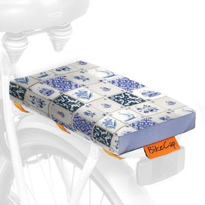 Fietskussen Bike Delft Blue Tiles