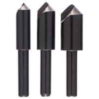 Bosch Accessoires 3-delige conische verzinkboor-set met 1 boorplaatje - 2609255124