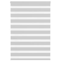 Zebra rolgordijn 95x150 cm stofbreedte 90,9 cm lichtgrijs