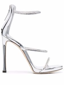 Giuseppe Zanotti sandales Harmony à ornements strassés - Argent