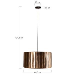 DKNC- Hanglamp Aurelia - Metaal - 46.5x46.5x24.5cm - Brons