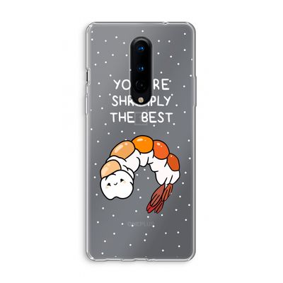 You're Shrimply The Best: OnePlus 8 Transparant Hoesje
