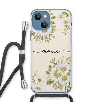 Daisies: iPhone 13 Transparant Hoesje met koord