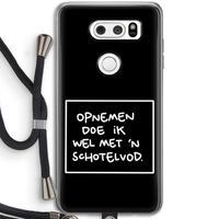 Schotelvod: LG V30 Transparant Hoesje met koord
