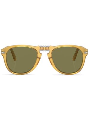 Persol lunettes de soleil Steve McQueen à monture ronde - Jaune