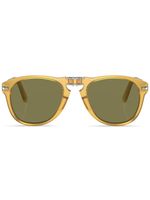 Persol lunettes de soleil Steve McQueen à monture ronde - Jaune