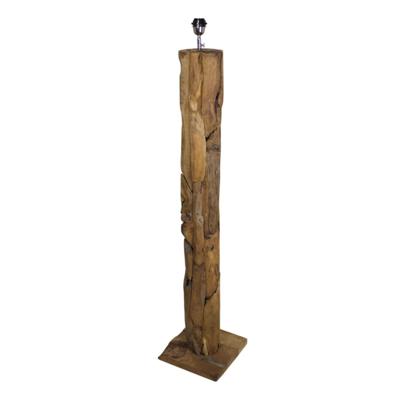 Vloerlamp Nature (zonder kap) - Rond - Teak 30x30x145cm