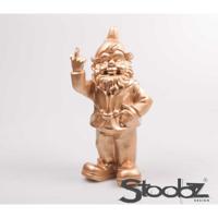 Stoobz Design Stoobz kabouter f*ck you goud 32cm