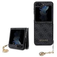 Samsung Galaxy Z Flip5 Guess 4G Charms Collection Hybrid Case - Grijs - thumbnail