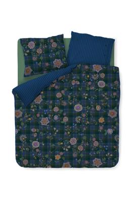 Pip Studio Dekbedovertrekset Flores Felices Donkerblauw 200x220cm