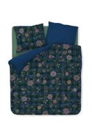 Pip Studio Dekbedovertrekset Flores Felices Donkerblauw 200x220cm