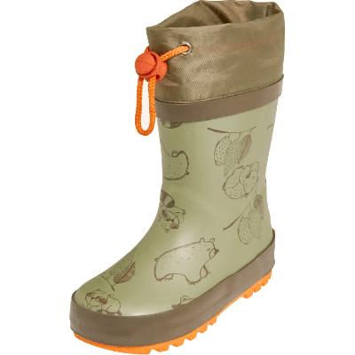 Playshoes regenlaarzen Raccoon Olive-32