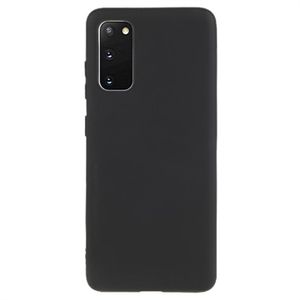 Anti-Vingerafdruk Mat Samsung Galaxy S20 TPU Hoesje - Zwart