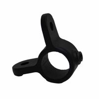 blad bevestiging dubbel mat zwart structuur steigerbuis met inbusbout steigerbuis Ø 33.7mm