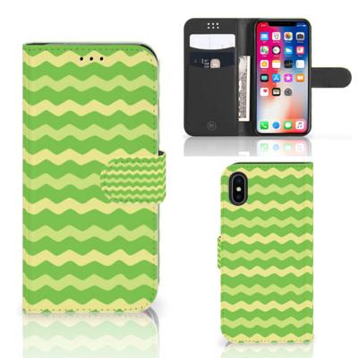 Apple iPhone X | Xs | Telefoon Hoesje | Waves Green