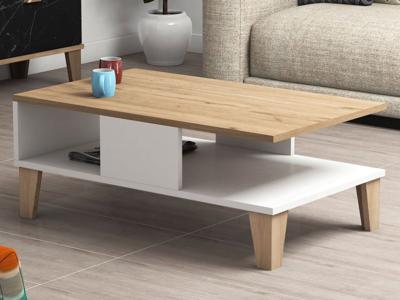 Salontafel SUMONIA eik/wit