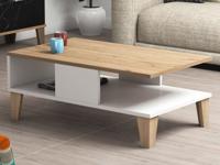 Salontafel SUMONIA eik/wit