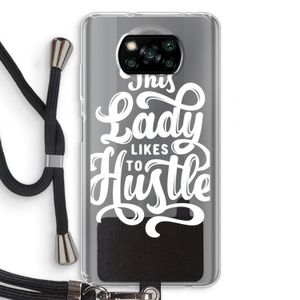 Hustle Lady: Xiaomi Poco X3 NFC Transparant Hoesje met koord