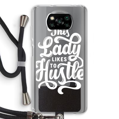 Hustle Lady: Xiaomi Poco X3 NFC Transparant Hoesje met koord