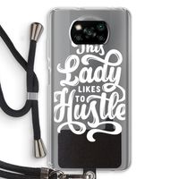 Hustle Lady: Xiaomi Poco X3 NFC Transparant Hoesje met koord