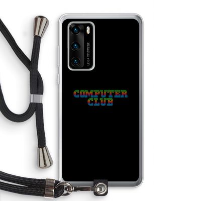 Retro: Huawei P40 Transparant Hoesje met koord